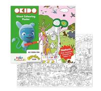 Messy goes to OKIDO - Feuilles de coloriage nature pour enfants - 100 x 70 cm - Affiche à colorier - pour enfants de 3 à 7 ans