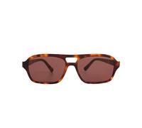Messyweekend, unisex, Accessoires, Brun, Taille: ONE Size Lunettes de soleil pilote marron écaille