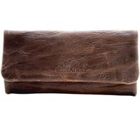 Mestango Blague à tabac marron 2013-2 / sac à rouler / boutons magnétiques / compartiment papier / fermeture éclair intérieure / fabriquée en Greece