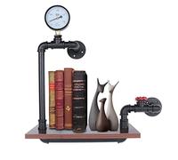 mesterth Étagère murale industrielle à 1 niveau, en bois de fer, rustique, pour la maison, la salle de bain, la cuisine, l'organisateur d'outils, capacité de 25 kg