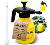 MESTO BUGSI Pulvérisateur à pression 360° 1,5 l avec tube d'extension MESTO de 27 cm | Vaporisateur pour jardin et plantes | Pulvérisateur à pompe | Pulvérisateur avec valve 2 en 1 | Pulvérisateur