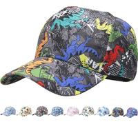 MESU Enfants Mignon Cartoon Baseball Cap Chapeau D'été Hommes Sun Hat B - Gris Dinos