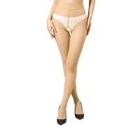 MESU Femmes Oil Light Shiny Collants Taille Haute Collants à Fourche Nudité S