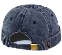 MESU Hommes Docker Cap Boundless Cap Worker Sailor Hat Bouclé Vintage Bonnet Bleu