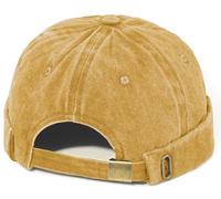MESU Hommes Docker Cap Boundless Cap Worker Sailor Hat Bouclé Vintage Bonnet Jaune