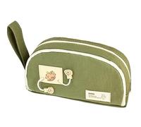 Mesuaeso Trousse Crayon Adorable Trousse À Crayons en Toile Capybara, Maquillage for Filles Et Garçons, Porte-Papeterie, Amusant, Fonctionnel Fabuleux Grande(Groen)