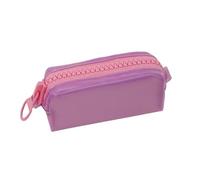 Mesuaeso Trousse Crayon Jolie Pochette à Crayons avec Fermeture éclair, Petite Trousse à Crayons légère et élégante, Organisateur de Papeterie, for Un Usage Quotidien Grande(Lila)
