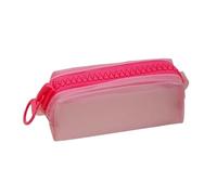 Mesuaeso Trousse Crayon Jolie Pochette à Crayons avec Fermeture éclair, Petite Trousse à Crayons légère et élégante, Organisateur de Papeterie, for Un Usage Quotidien Grande(Roze)