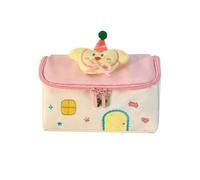 Mesuaeso Trousse Crayon Petite Trousse à Crayons colorée, Grande boîte à Maquillage, Jolie Trousse de Toilette for Femme, Trousse de Toilette de Voyage esthétique Grande(Beige)