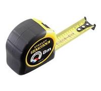 STANLEY FMHT81555-0 mètre mesureur - Gamme FATMAX - Fabriqués en France - Revêtement Blade Armor - Ruban Résistant et Épais - Boitier Abs Bi matière - Amortisseur de Chocs