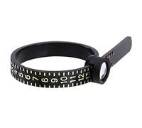 - Mesure de bague | Outil de mesure de bague réglable | Taille de bague avec fenêtre agrandie | Outil de mesure de bague | Taille de bague 1 à 17 US | Outil de mesure UK, 0.76cm x 0.92cm