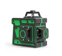 Mesure de Distance Laser, Niveau Laser 12 Lignes 3D Auto-nivelant 360 Croix Horizontale Et Verticale Ligne De Faisceau Vert Super Puissante