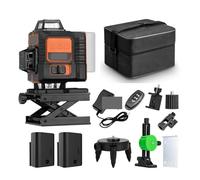 Mesure de Distance Laser, Niveau Laser 16 Lignes, Lumière Verte, Outil De Construction Croix Mesure Verticale, Batterie Rechargeable