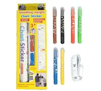 Mesure de la hauteur des pour, graphique de hauteur pour mur,Décor de règle de gribouillage | Autocollant mural en croissance décoratif pour salle de jeux en classe pour à