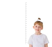 Mesure de la hauteur pour mur, règle de croissance adhésive, autocollant mural transparent amovible, ruban à mesurer imperméable de 0 à 200 cm pour bébé et enfants, 200 x 5,2 cm