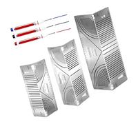 Mesure de marquage en métal compacte et transportable avec poignée ergonomique pour les mesures du lieu de travail en atelier et le dessin Jauge de marquage Outil de recherche de centre de