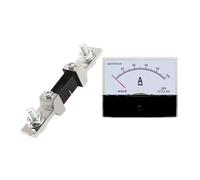 Mesure de panneau de courant analogique, Ampèremètre analogique DC, compteur mécanique de Type pointeur 44C2, 20A à 500A, 75mV(50A-75mV)