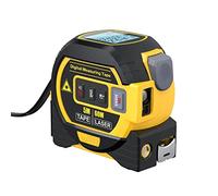 Mesure de Ruban Laser Geevorks Télémètre Laser 60 m 3 in1 5m Mètre de Bande Règle Affichage LCD avec Rétroéclairage Mètre de Distance Dispositif de Mesure (sans batterie)