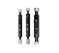 Mesure des filetages intérieurs, Jauge de bouchon à filetage fin métrique en acier, pas 0.75 5mm, 6G M50-M60(M53X3-6G,M51X1.5-6G)