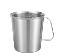 Mesure en Acier Inoxydable, 500-2000Ml Pot À Lait Avec Poignée Bec Verseur de Canard Pot À Mousse Avec Balance Intégrée Ustensile de Cuisine Et de Pâtisserie, pour Latte Et Café Artistiques (1000ML)