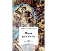 Mesure pour mesure - William Shakespeare - Solitaires Intempestifs - broché - Théâtre