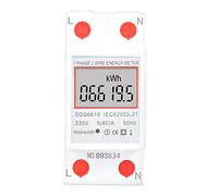 Mesure précise de la consommation d'énergie active montée sur rail Din du compteur d'énergie monophasé 2p pour les applications de circuits domestiques et commerciaux de 230 V 50