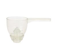 Mesurer l'entonnoir de scoop avec une épreuve d'échelle ABS POUDRE Mesurer la cuillère facile Nettoyage Contrôle précis de la portion pour l'outil de cuisine (Blanc)