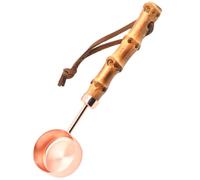 Mesurette à Café 15ml en Acier Inoxydable avec Manche Bambou | Mesure Précise pour Grains et Épices, Poignée Ergonomique, Usage la Cuisine et Pâtisserie, Facile à Nettoyer