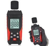 Mesureur de décibels, TA-650A sonomètre, dbmètre calibré avec écran LCD, mesureur de niveau sonore avec enregistrement pondéré A, plage 30-130 dB, MAX/MIN, mémorisation des données
