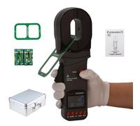 Mesureur De Mise À La Terre 0.01-1200Ω Avec Testeur De Boucle De Terre 0.01mA, Outil Électrique Numérique Pour Maintenance Industrielle, Bâtiments, Installations Techniques Et Réseaux Électriques