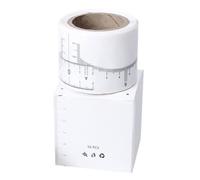 Mesureur de Sourcils Adhésif Blanc en Papier, Rouleau 50 Pièces | Règle à Échelle pour Sourcils, Outil Auxiliaire pour Tracé Précis, Usage Jetable