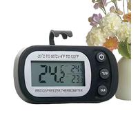 Mesureur de température du réfrigérateur, indicateur de température du | réfrigérateur, indicateur numérique de cuisine étanche, grand écran LCD, fonction d'enregistrement maximum