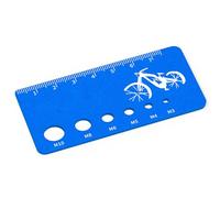 Mesureur de vis Expert en aluminium, Blue ALUMINUM ALLOY SCREW | Vérification cohérente de la taille des clips dans les ateliers et utilisation artisanale avec une précision de 0, 1