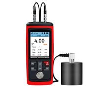 Mesureur d'épaisseur à ultrasons, plage de 0,03 à 11,8 pouces avec sonde de haute précision, stockage des données, vitesses sonores personnalisables, testeur d'épaisseur rechargeable pour l'acier/les