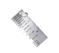 Mesureur D'épaisseur De Fil En Acier Inoxydable Règle Test Jauge Double Face Outil Mesure D'épaisseur Jauge Métallique Double Face