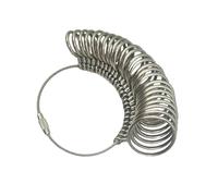 Mesureur précis des tailles d ' anneaux avec échelle claire pour les plages de mesure des doigts 13 à 25 pouces Outil manuel de construction robuste en aluminium et en acier