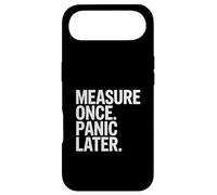 Mesurez Une Fois la Panique Plus Tard Charpentier Humour DIY Coque pour iPhone Air