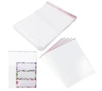 Mesybveo Lot de 60 Sachets Zip Transparent, 30x40cm Sachet Plastique, Sacs à Fermeture en Polyéthylène Réutilisable, Pochette Plastique Grande Capacité pour Toutes Sortes D'encas et Bijoux