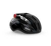 MET Casque de vélo de Route Rivale MIPS Unisexe pour Adulte, Noir Rouge, L / 58-61 cm