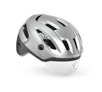 Casque met intercity mips argent reflechissant mat