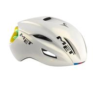 MET Casque Manta MIPS Tadej Pogacar Rainbow - Blanc, Taille S