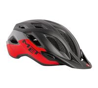 MET Crossover Casque de vélo Noir/Rouge Taille XL
