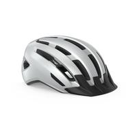 MET Casque Downtown blanc brillant noir - Taille S-M