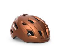 MET E-Mob Vélo Hel Unisexe, Cuivré Brillant, L