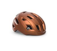 MET E-Mob Vélo Hel Unisexe, Cuivré Brillant, M