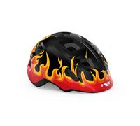 Met - Hooray - Casque vélo enfant Black Flames / Glossy - S