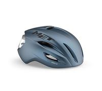 MET Manta MIPS Vélo Hel Unisexe, Bleu Marine argenté Mat, M