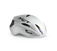 MET Manta MIPS Road Hel Unisexe, Blanc holographique, L / 58-61cm