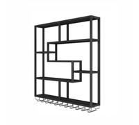 Met métal Industriel Mall Floating Murd Wine Tup Srecdder pour la Maison de Salle à Manger Bar Home Cuisine Gold (120x20x120cm)