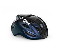 MET Rivale Casque de vélo Unisexe pour Adulte, Bleu métallisé Brillant, Taille S